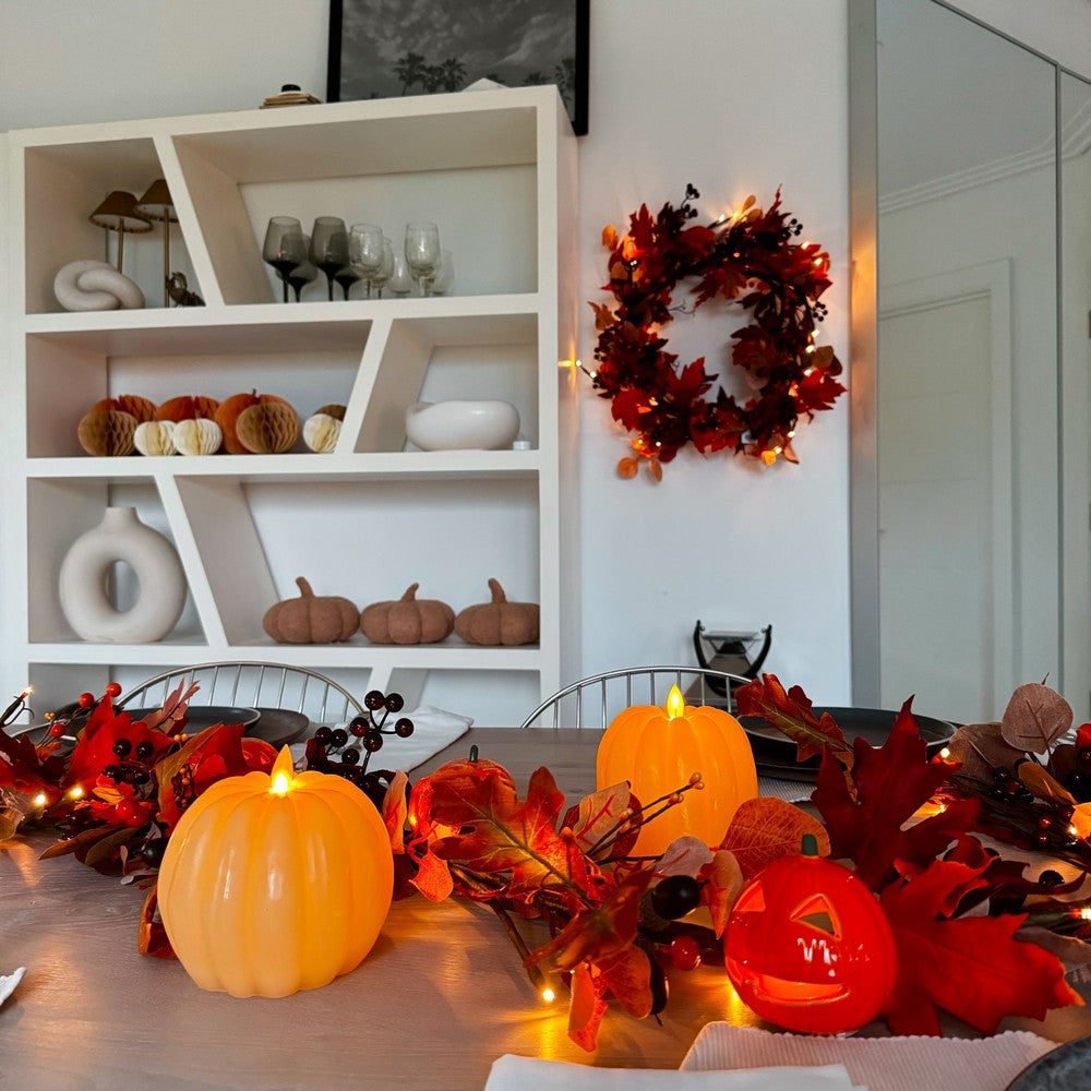 2x Fall Leaves Light Up Garlands