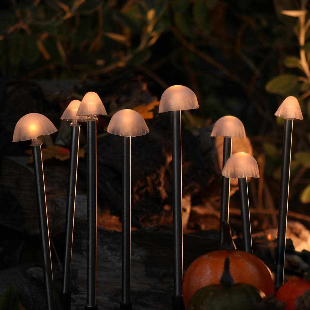 x6 Solar Starburst Poppy & x2 Solar Ivy x2 Solar Mushroom Lights
