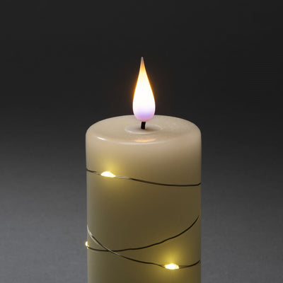 x5 Coated White Wax Candles