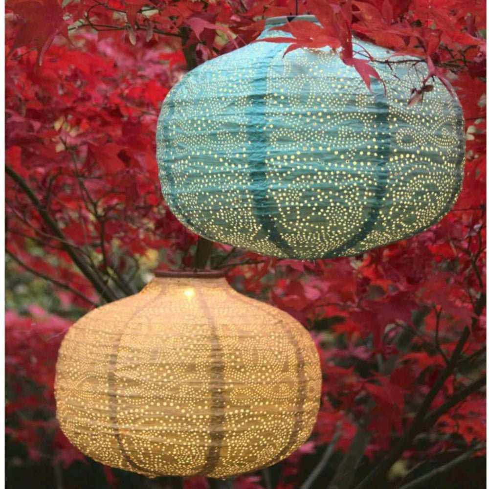 2 Solar Lantern Pumpkins - NEST & FLOWERS