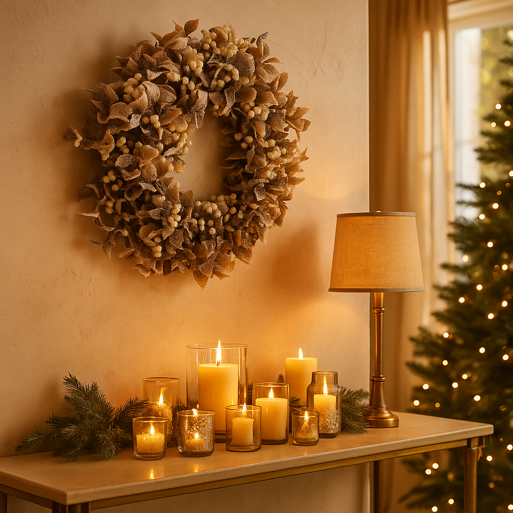Iced Mistletoe Wreath