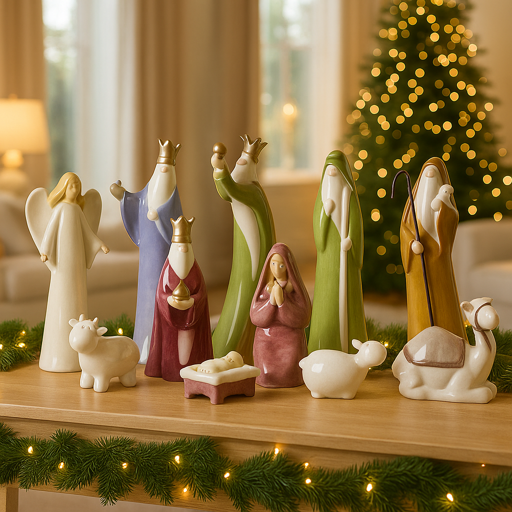 Dolomite Nativity Set