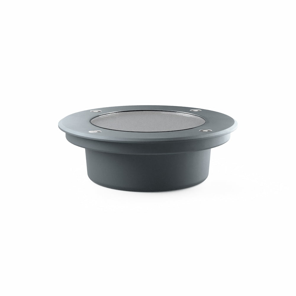 Dorton Anthracite Round Solar Deck Light