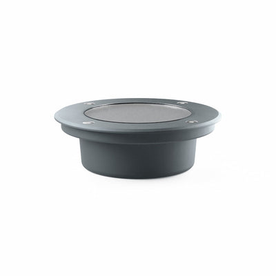 Dorton Anthracite Round Solar Deck Light