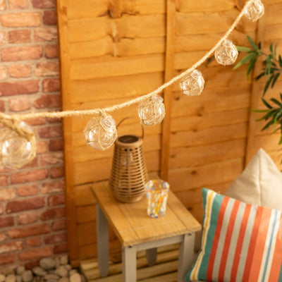 x3 LED Rope Lantern Solar String Lights