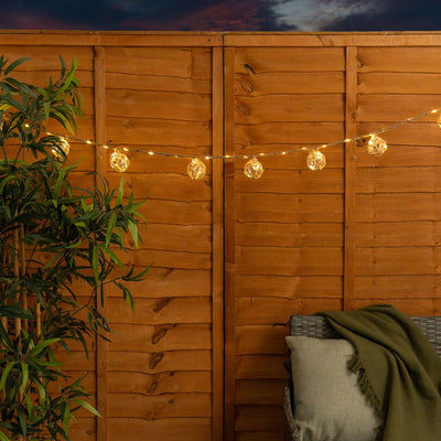 x3 LED Rope Lantern Solar String Lights