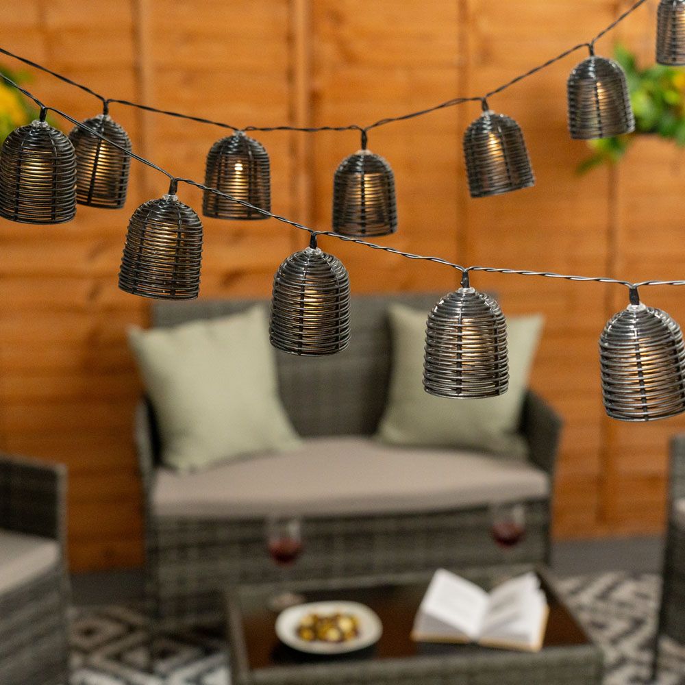 x3 Black Lobster LED Solar Garland Lights