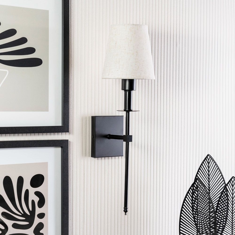 Kincaid Rechargeable Black Wall Light