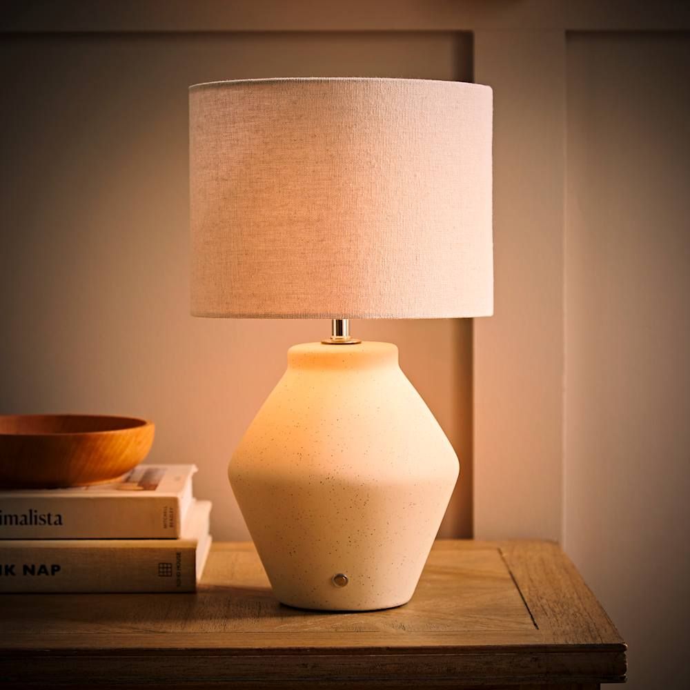 Nora Ceramic Rechargeable Table Lamp