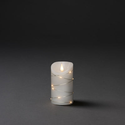 x3 Coated White Wax Candle