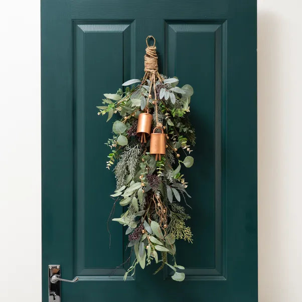 Faux Rustic Swag with Bells