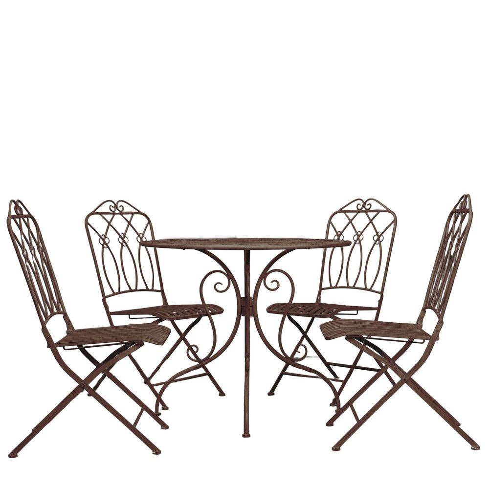 Allendale 4 Seater Bistro Set Ember