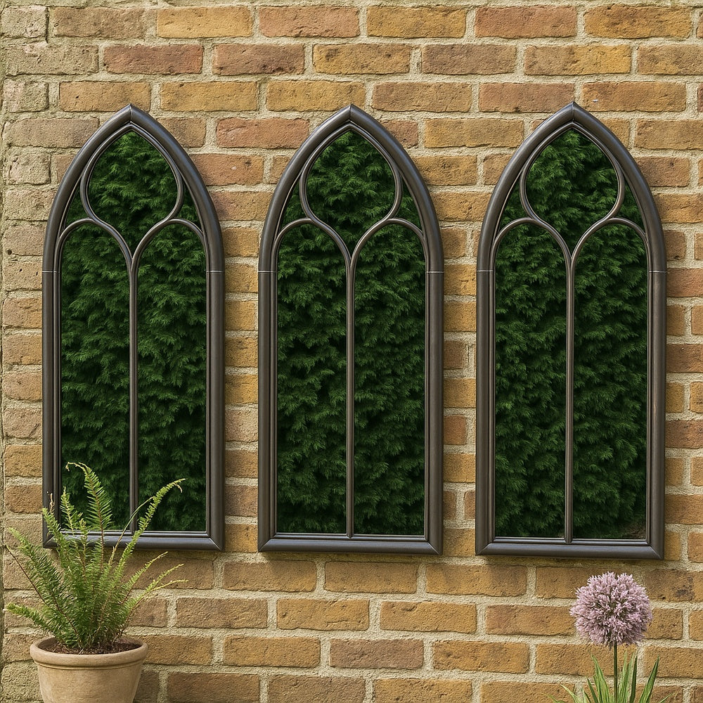 3x Monica Outdoor Mirrors Noir