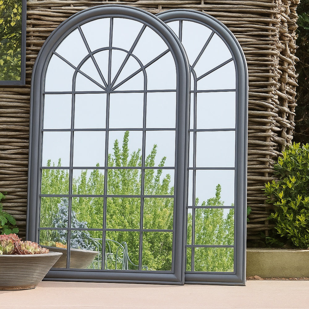 2x Orlanda Outdoor Mirrors Brown