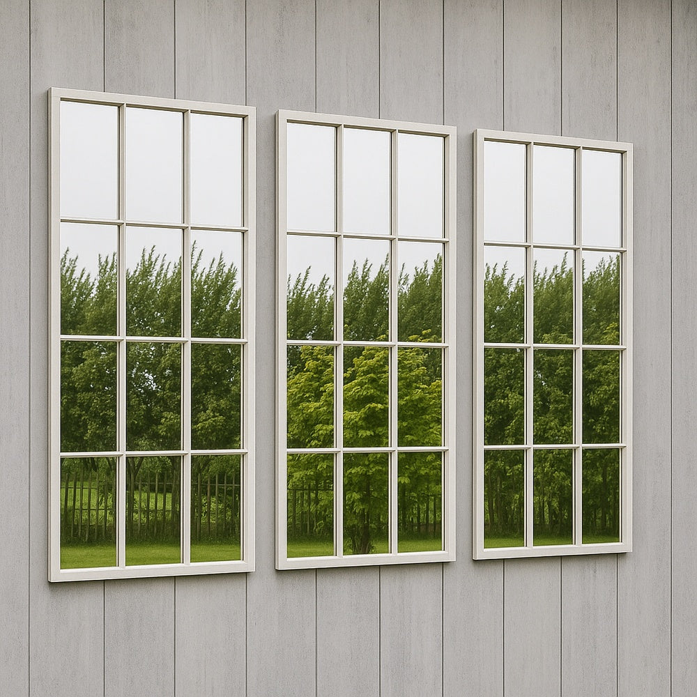 3x Zanetti Outdoor Mirrors White