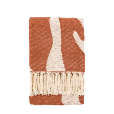 Alma Abstract Nutmeg Throw