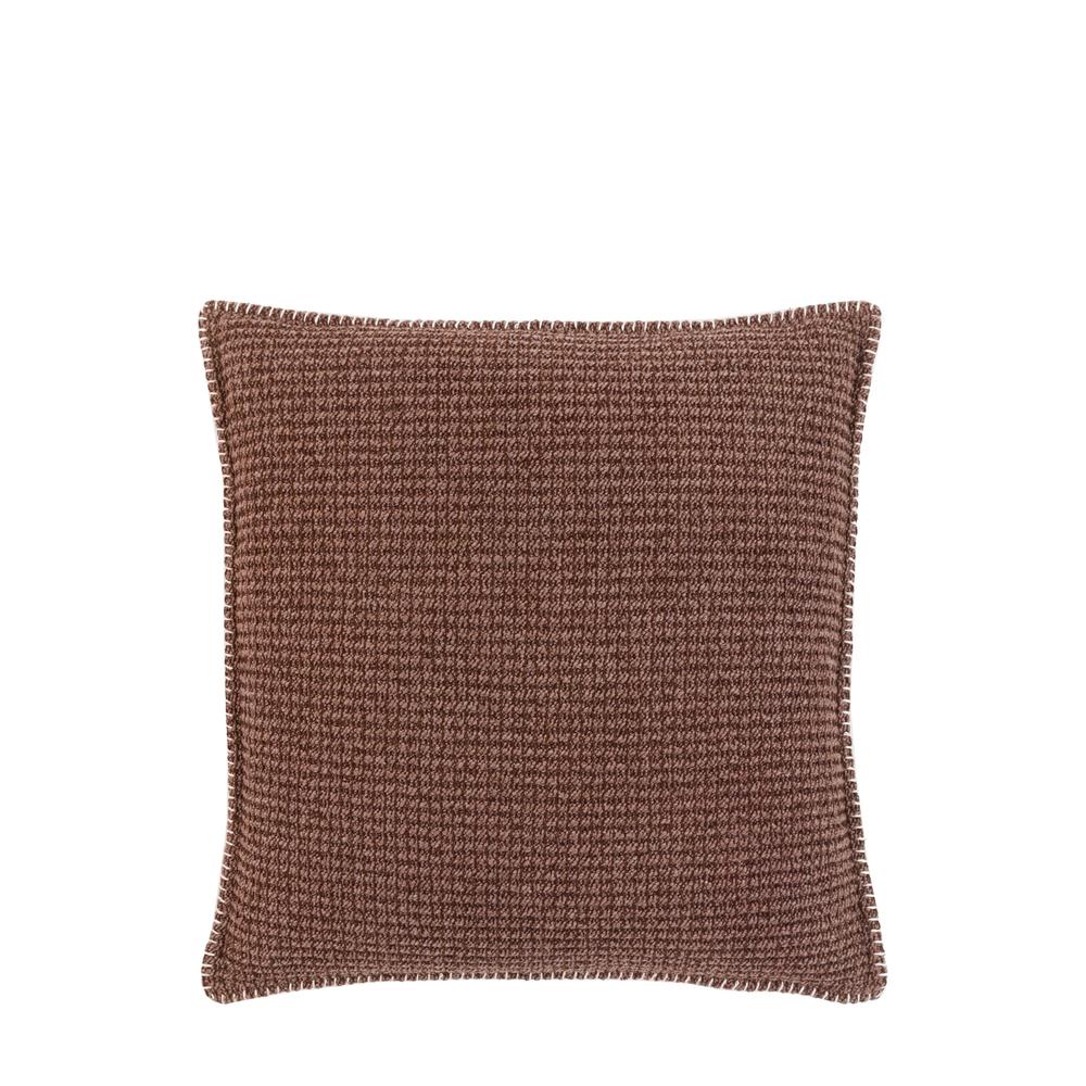 Alder Textured Cushion Brown