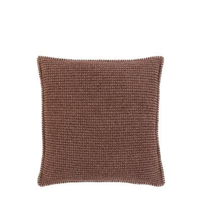 Alder Textured Cushion Brown