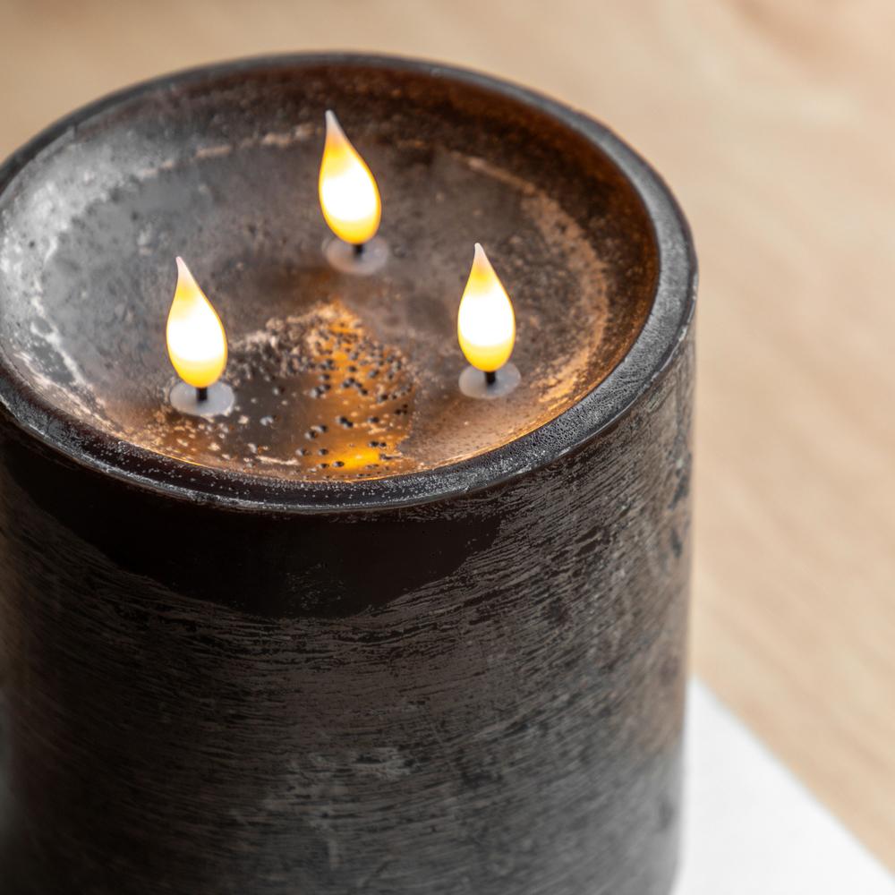 3 Wick LED Candle Mocha