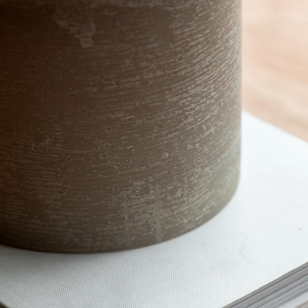 3 Wick LED Candle Warm Grey