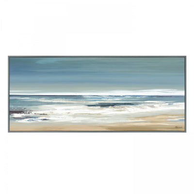 Along the Coastline Framed Canvas