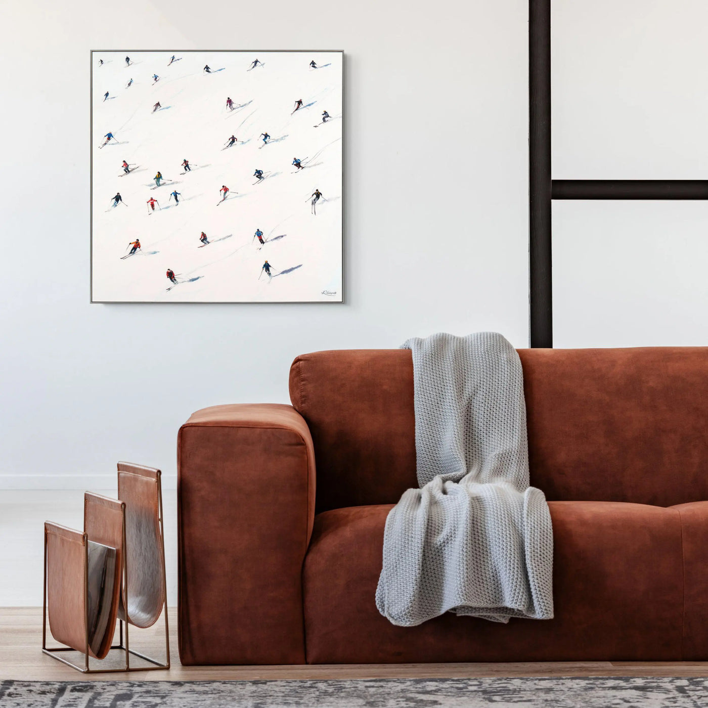 Downhill Framed Canvas