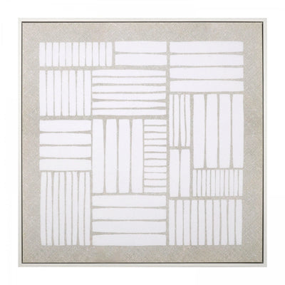 Between the Lines Framed Canvas