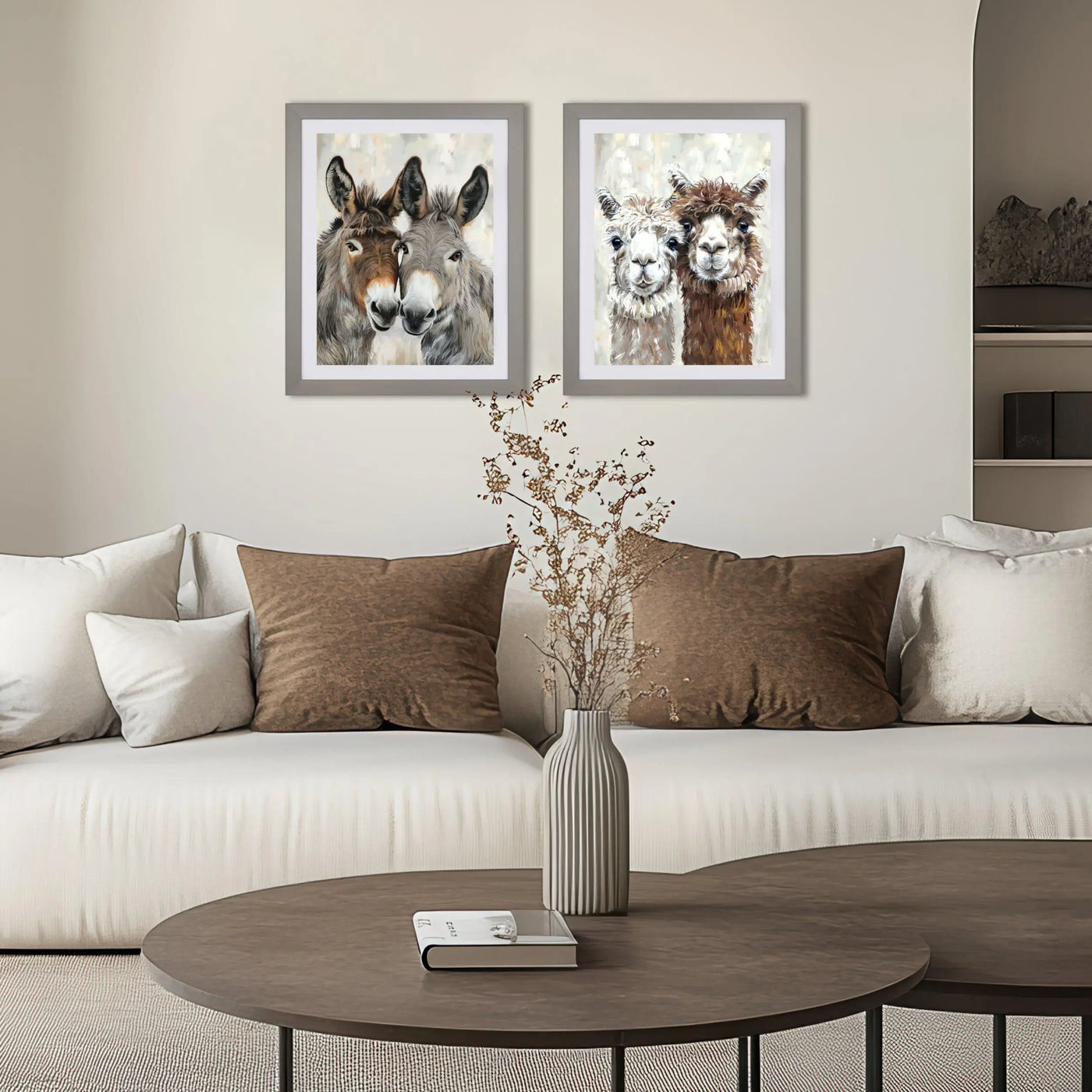 Abe and Lincoln Framed Art
