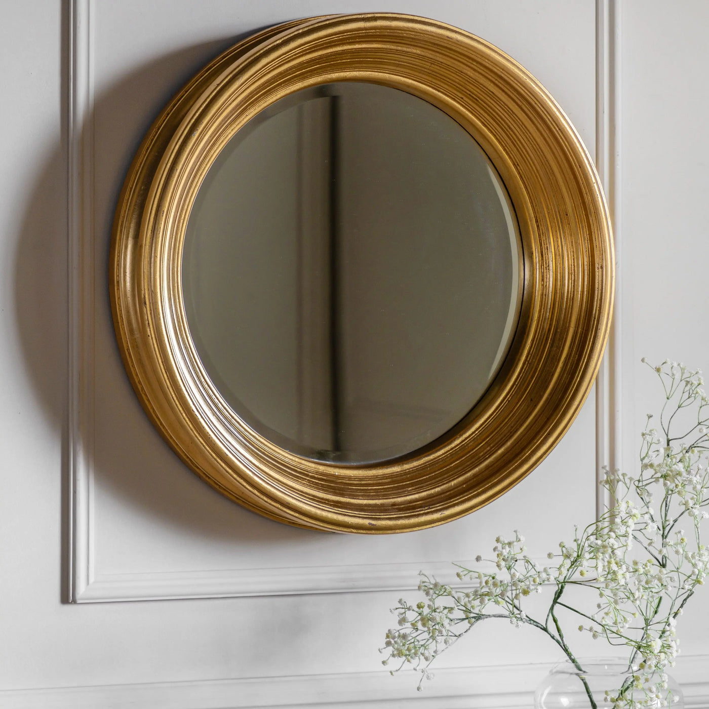 Chaplin Round Mirror Gold