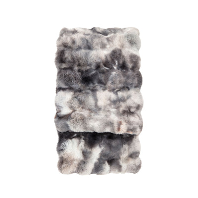 Marshmallow Marble Rabbit Fur Throw