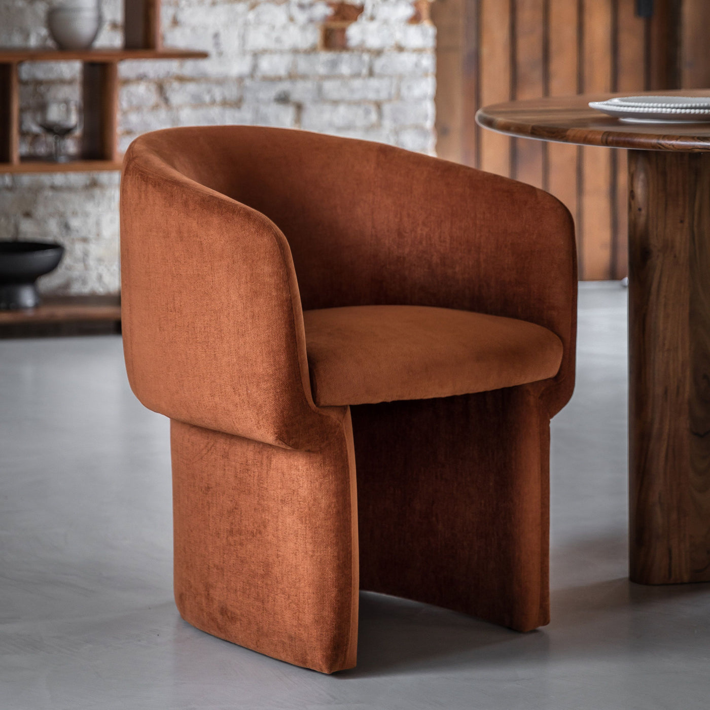 Holm Dining Chair Rust