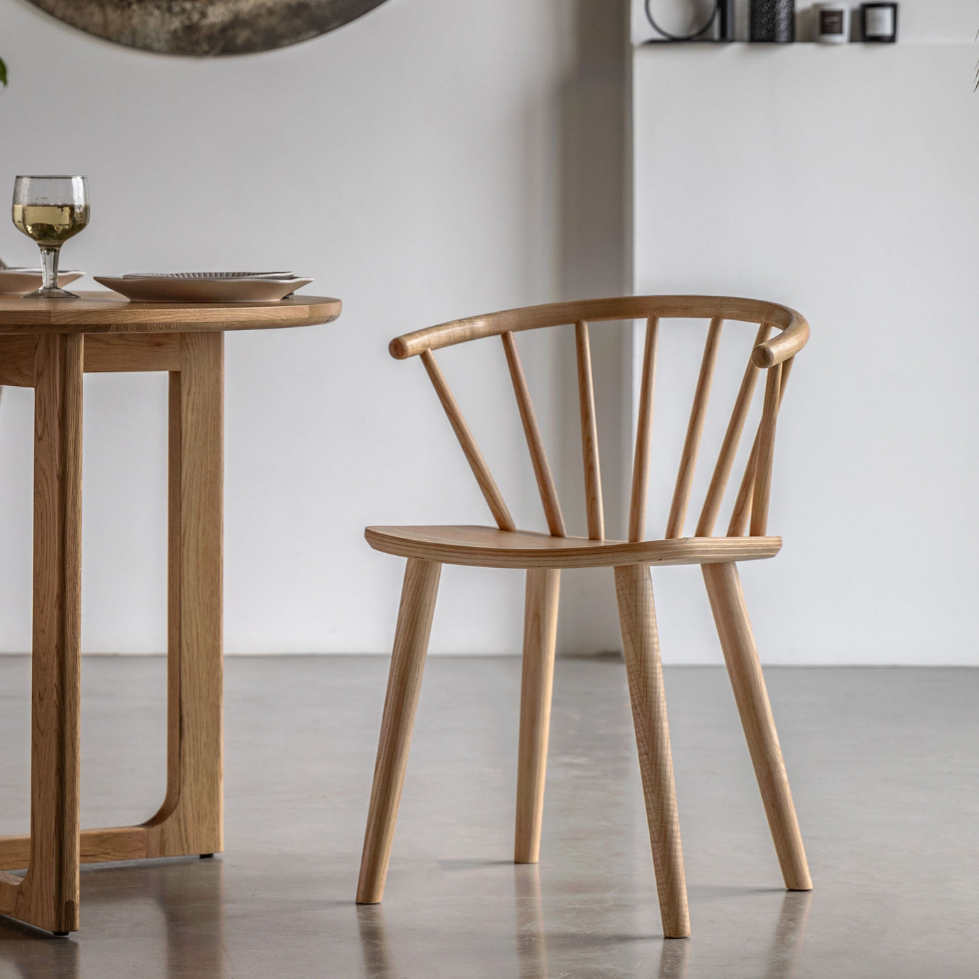 x2 Craft Dining Chairs Natural
