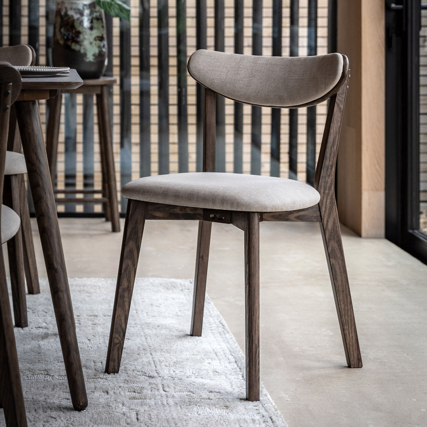 x2 Hatfield Dining Chairs Smoked