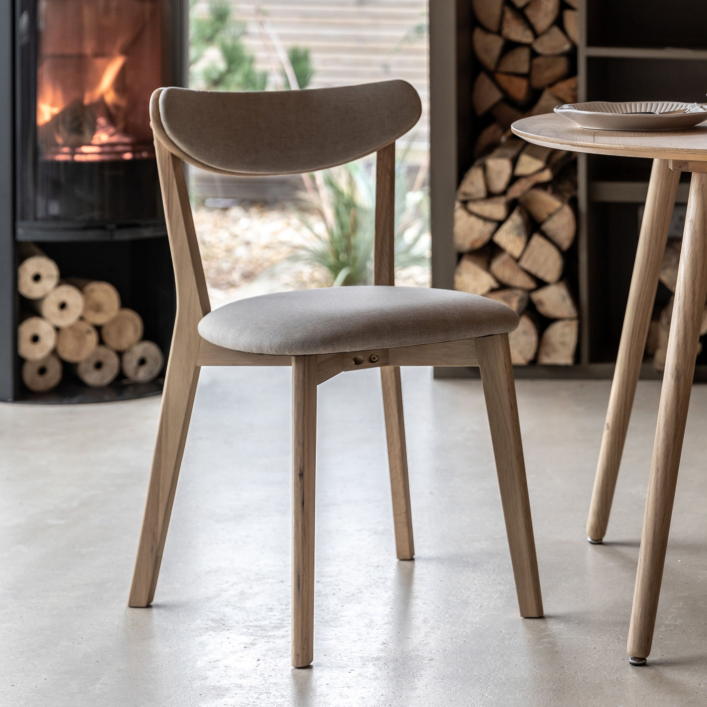x2 Hatfield Dining Chairs Natural
