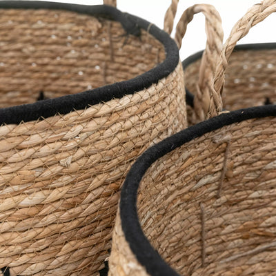 x3 Alid Baskets Natural & Black