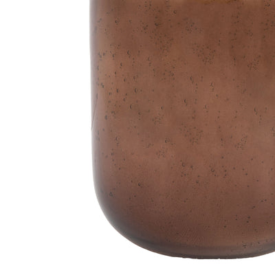 Large Pomegranate Candle in Brown Glass