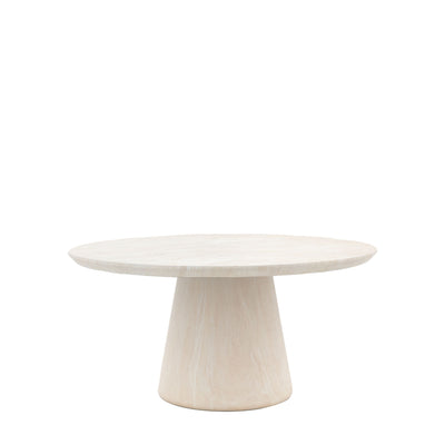 Pedra Round Dining Table Travertine