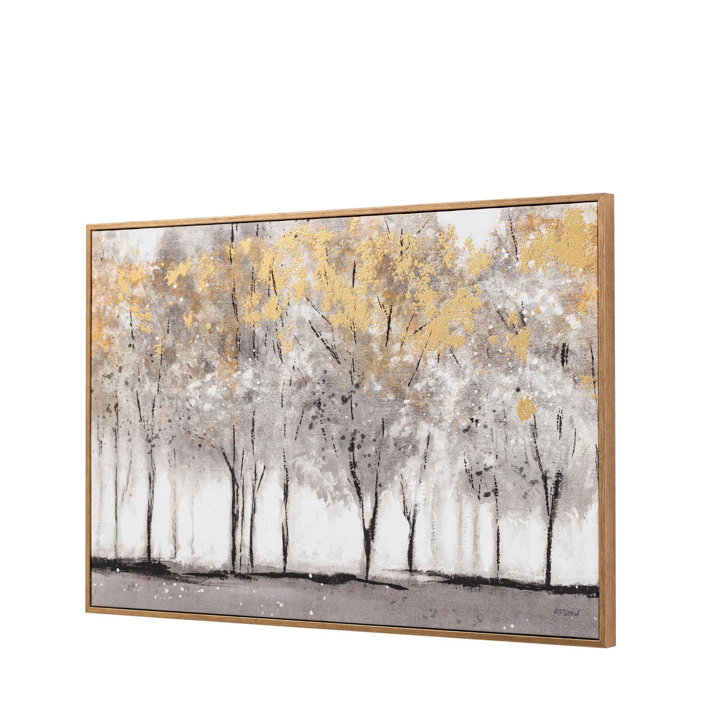 Golden Reverie Framed Canvas