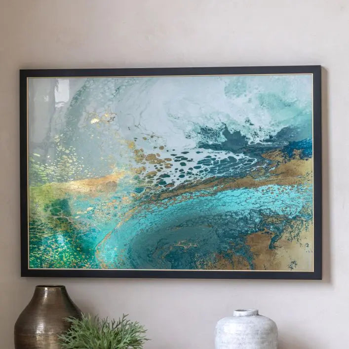 Lagoon Framed Canvas