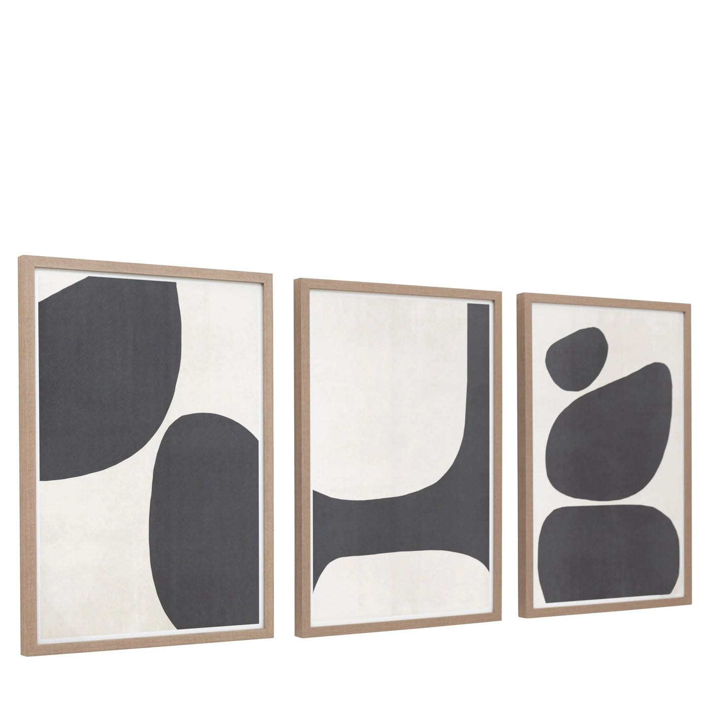 x3 Pebble Collection Framed Canvas