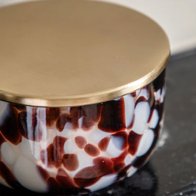 Peony and Musk candle in Confetti Glass Medium