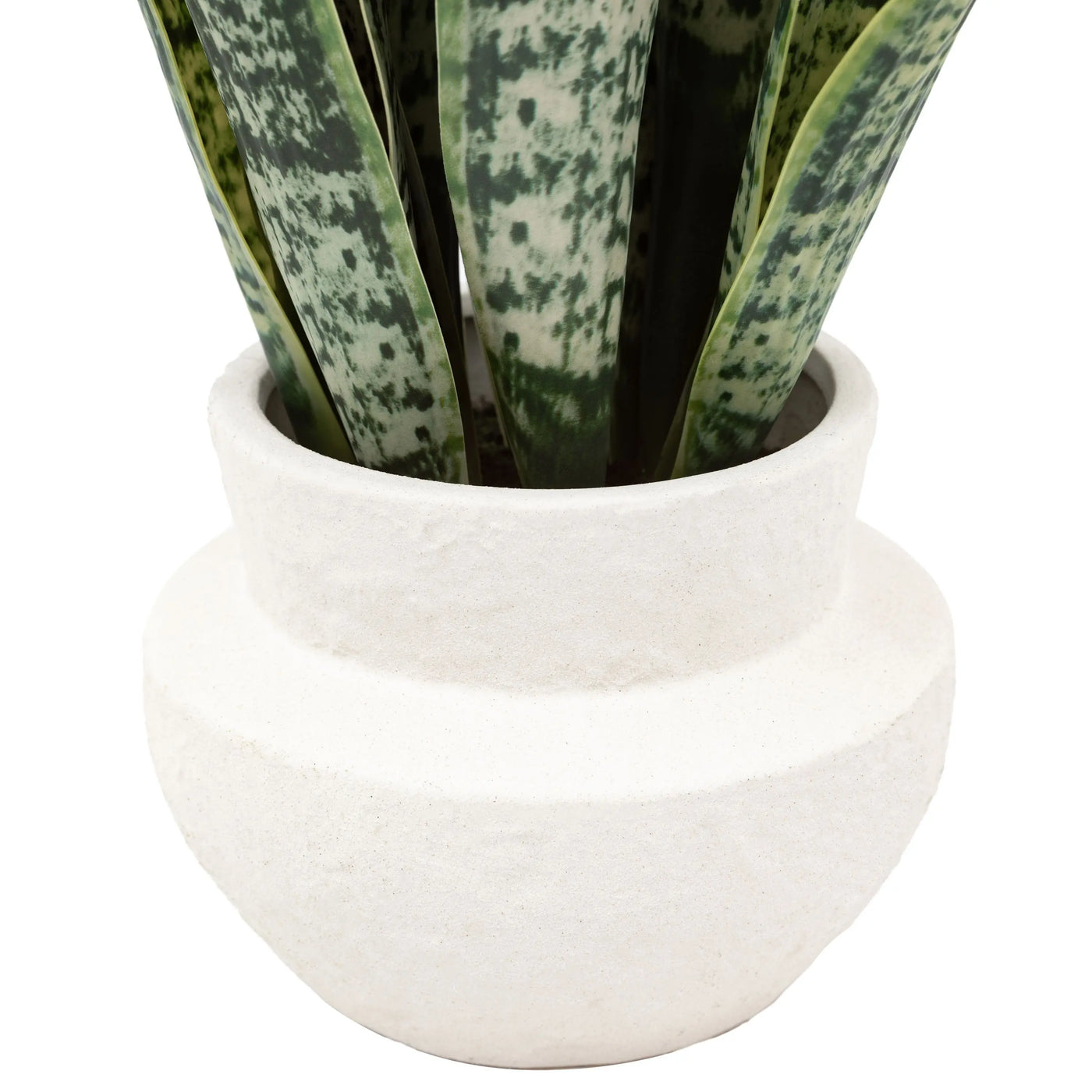 Faux Snake Plant in Ceramic Pot