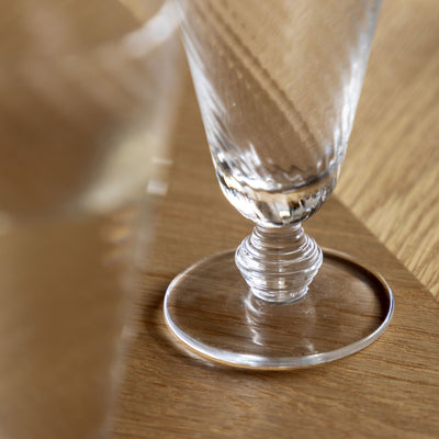 x8 Swirl Flute Glass Clear