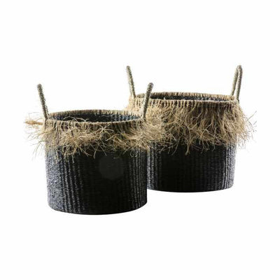 Basso Set of 2 Baskets Black