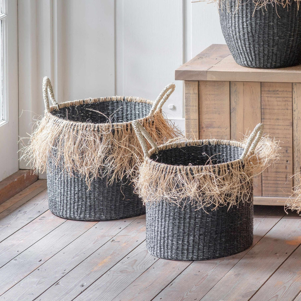 Basso Set of 2 Baskets Black