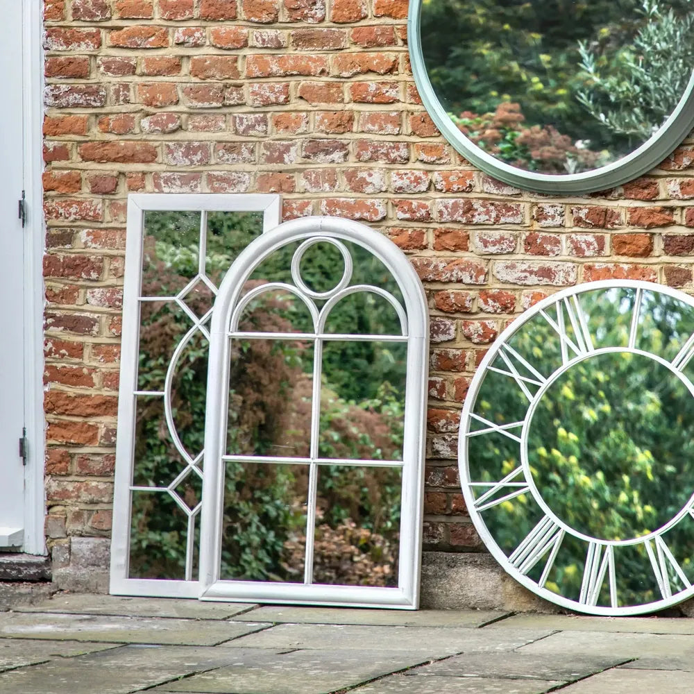 3x Nurstead Outdoor Mirrors White