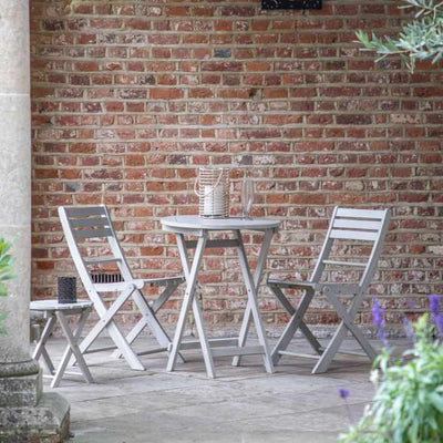 Rezay 2 Seater Bistro Set Whitewash