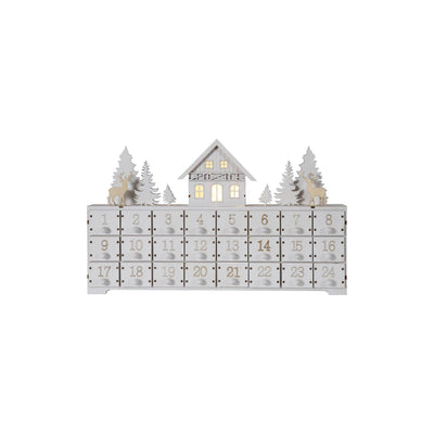 Advent Calendar With LED White