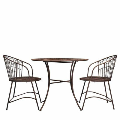 Angwin 2 Seater Bistro Set Noir