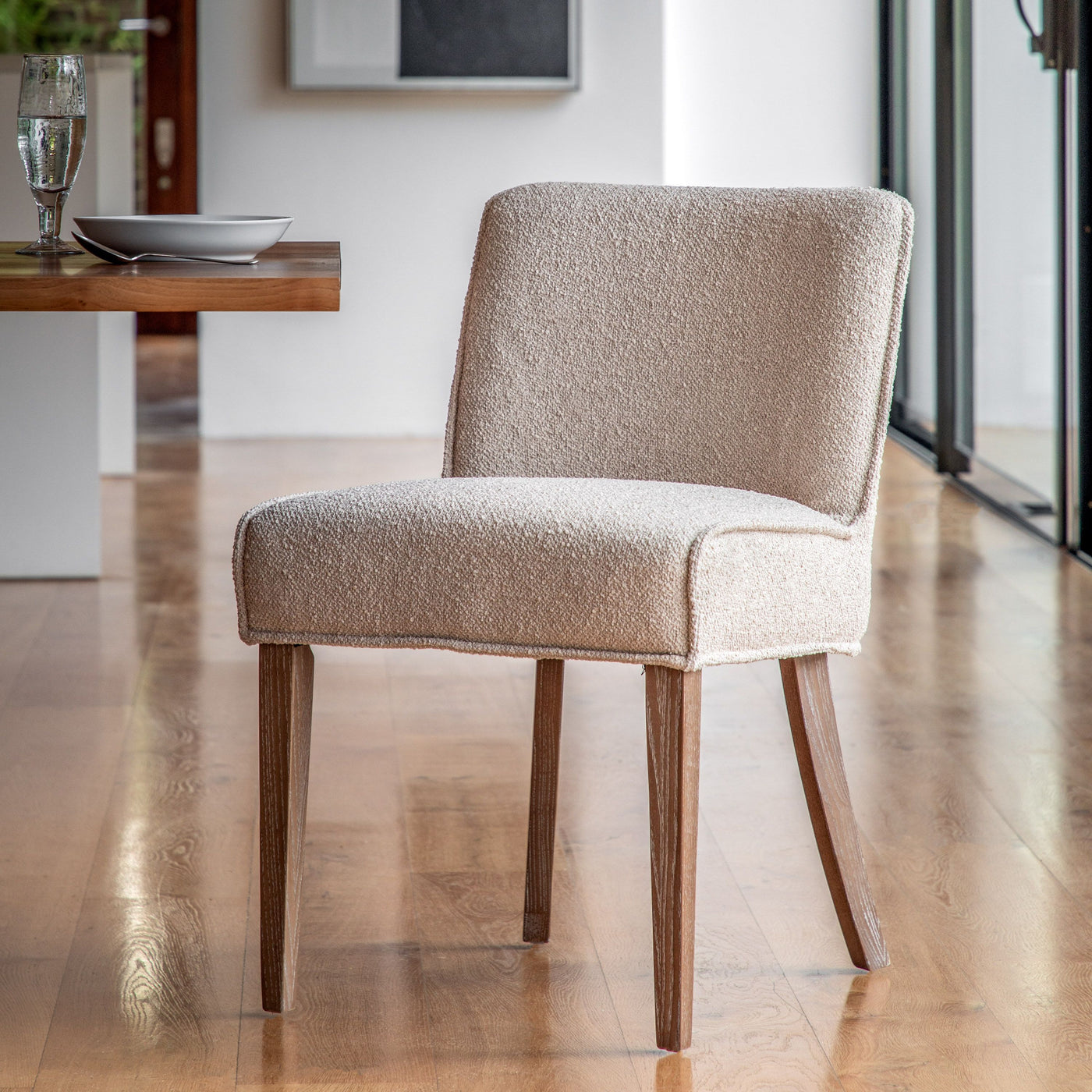 x2 Tarnby Dining Chairs Taupe